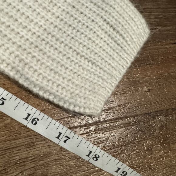 Express Sweater White Black Chunky Cable Knit Long Sleeve Pullover XS Minimalist - Picture 10 of 10